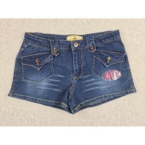 Jeanie Bleu Shorts Girls Size 14 Mid Rise Denim Jean Short NWT‎